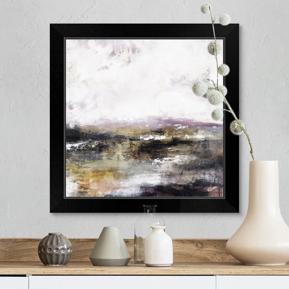 "Far In View II" Black Framed Print