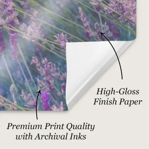 "Geometric Pink Floral" Poster Print
