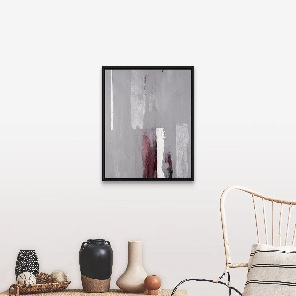 "invigorating III" Black Float Frame Canvas Art