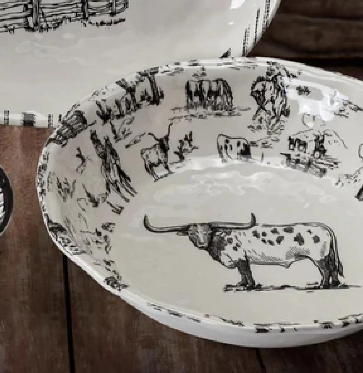 Ranch Life Melamine Serving Bowl