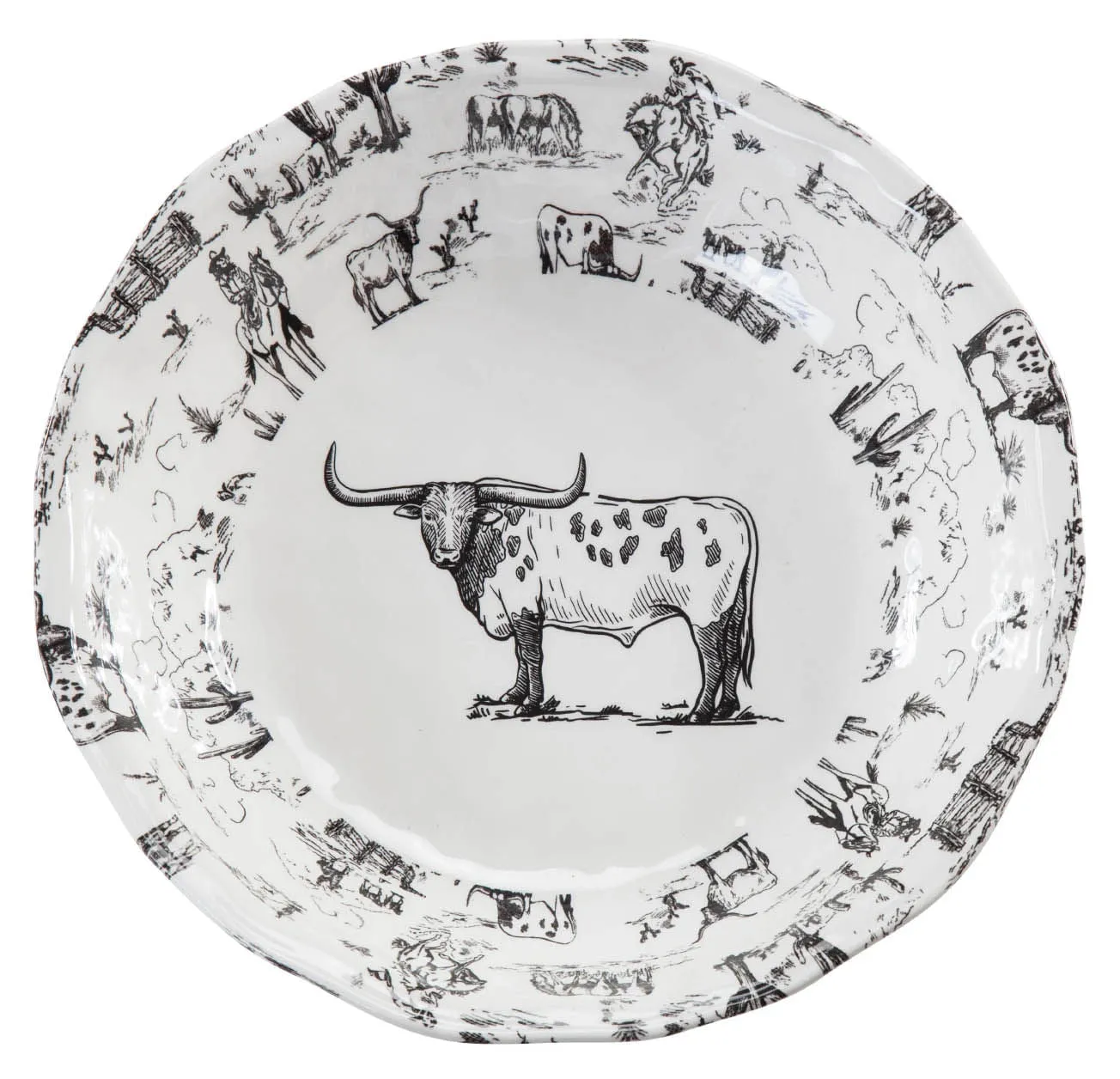 Ranch Life Melamine Serving Bowl