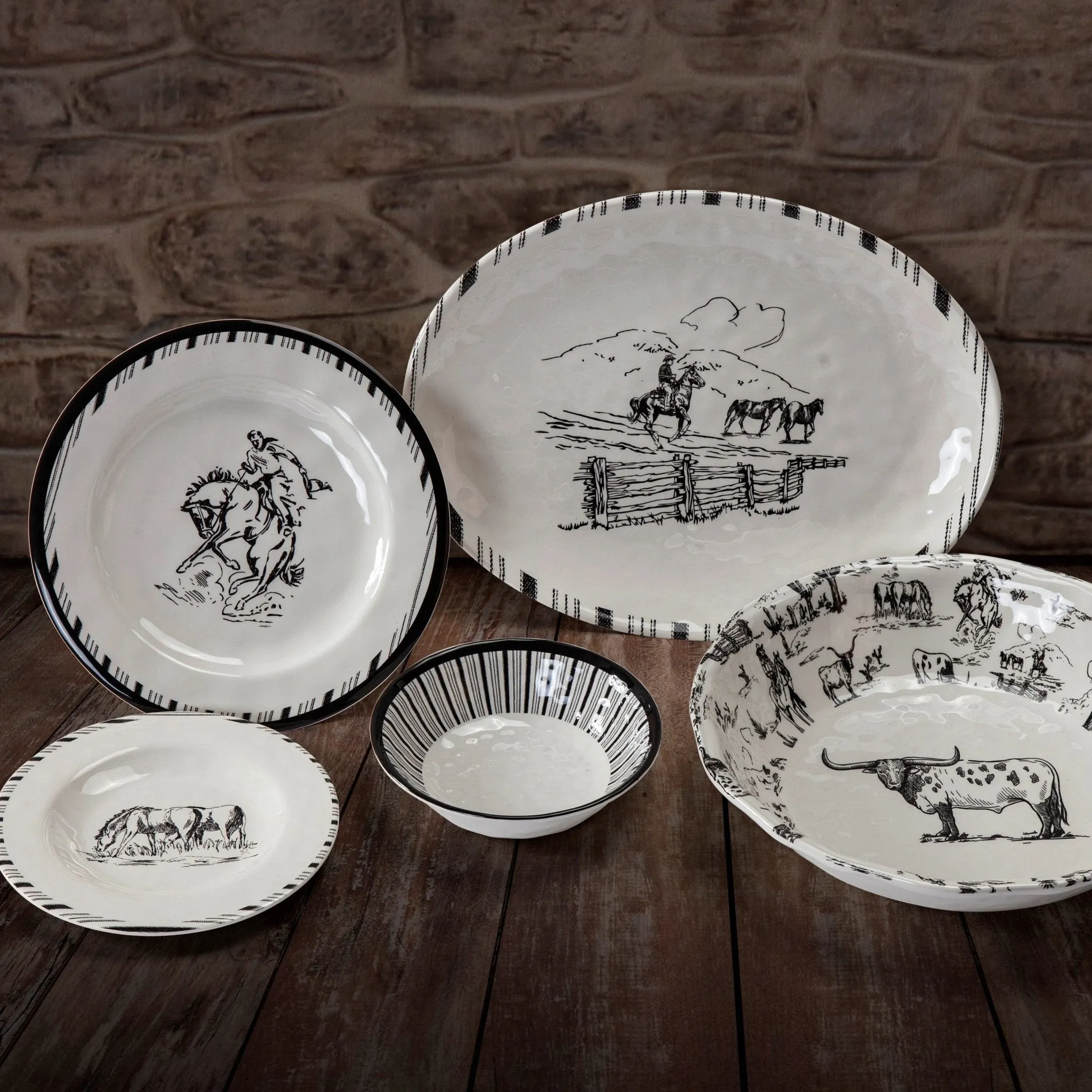Ranch Life Melamine Serving Bowl
