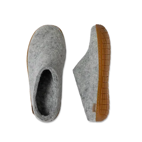 Rubber Sole Slip-On Slippers