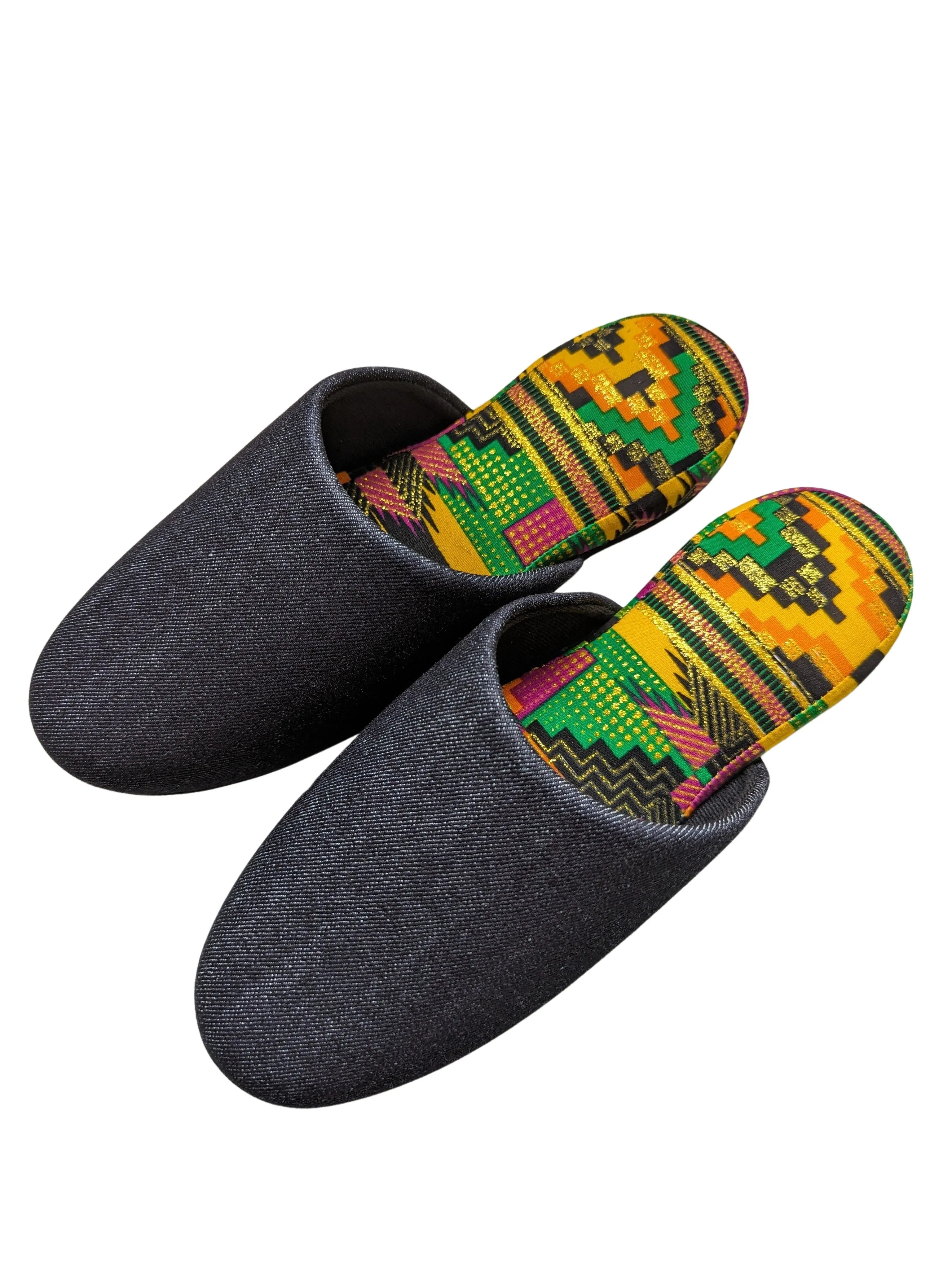 SALE Large | Denim Mix Slippers 2023AW-L04 lamé