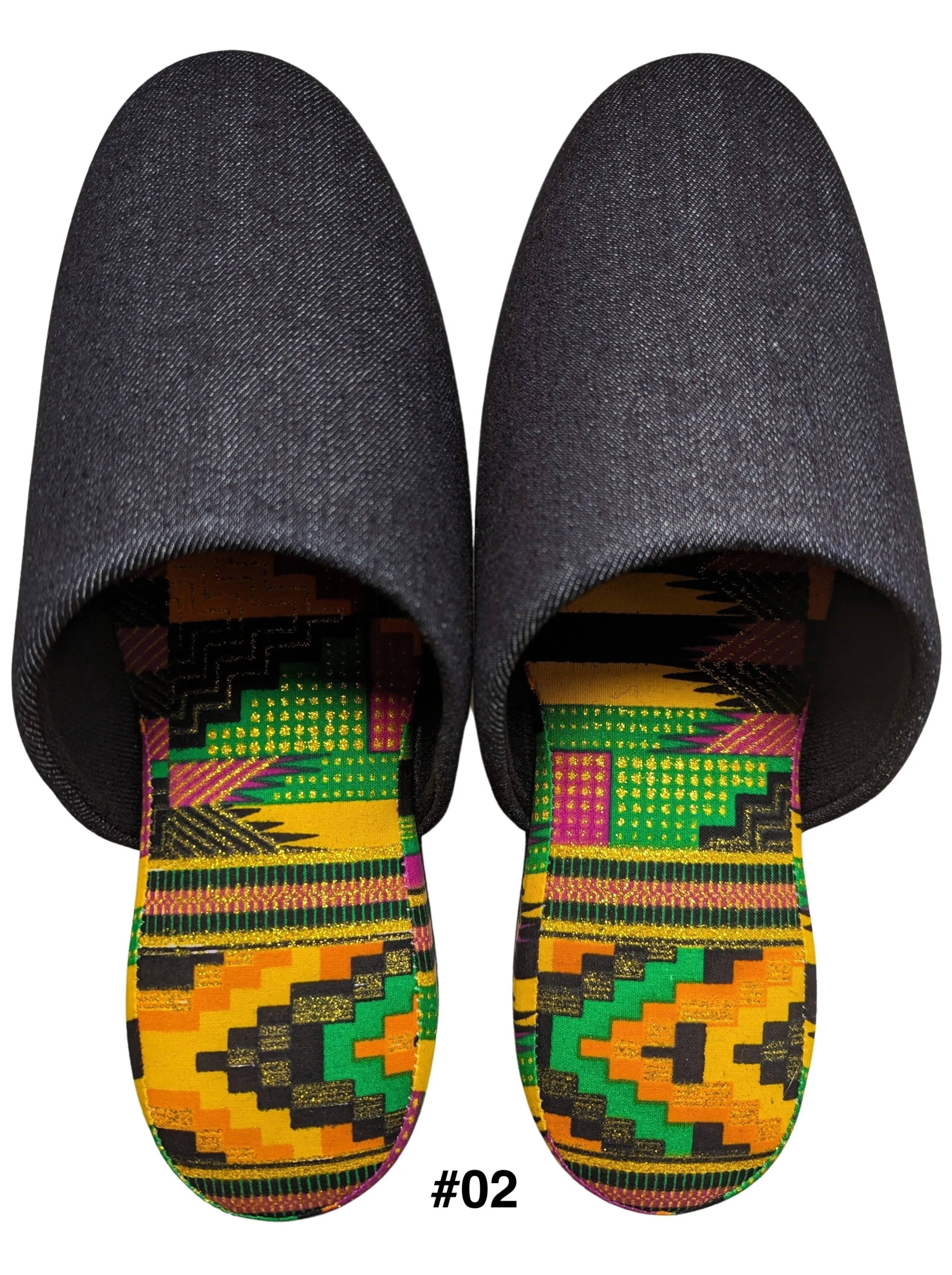SALE Large | Denim Mix Slippers 2023AW-L04 lamé