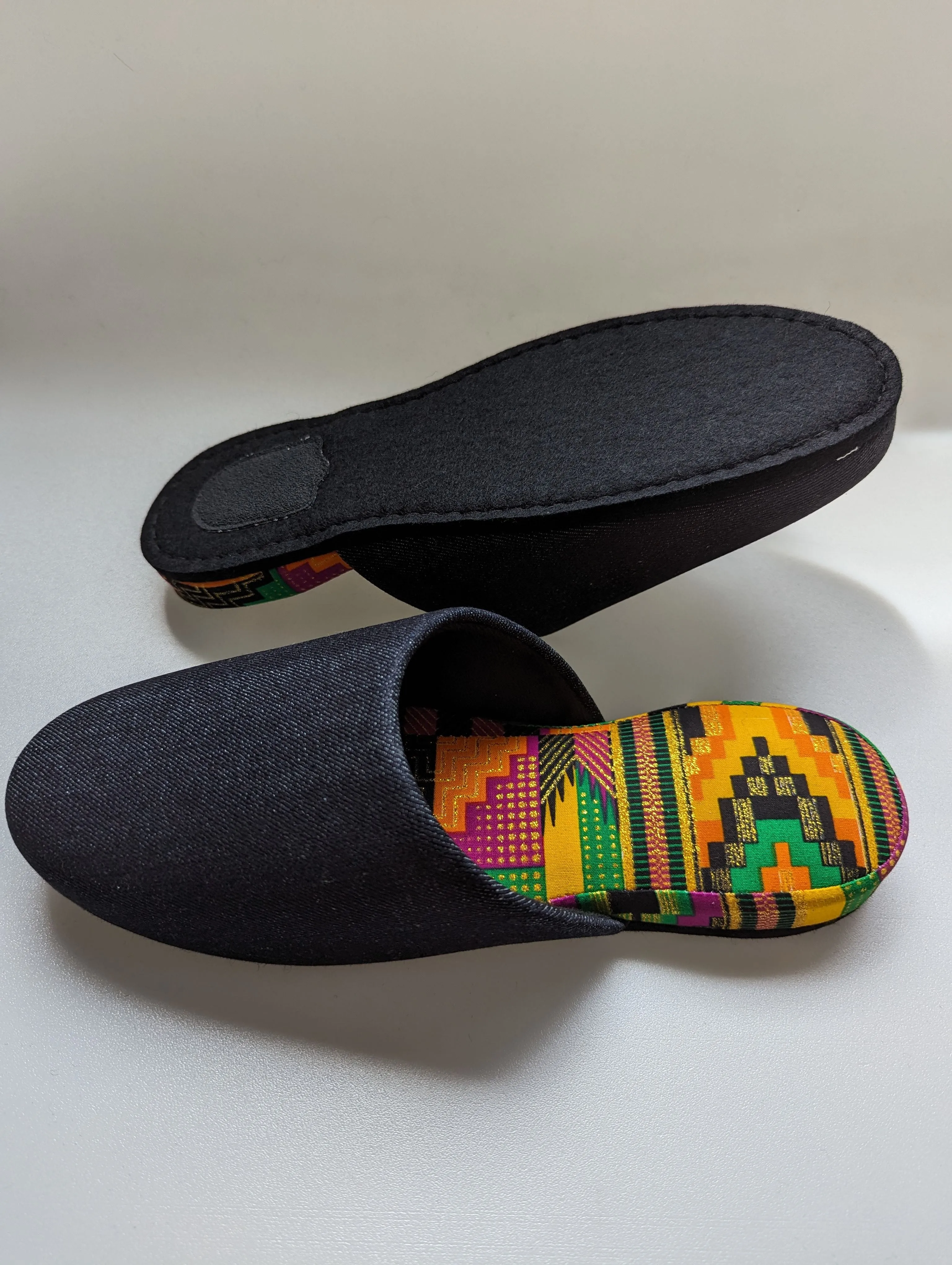 SALE Large | Denim Mix Slippers 2023AW-L04 lamé