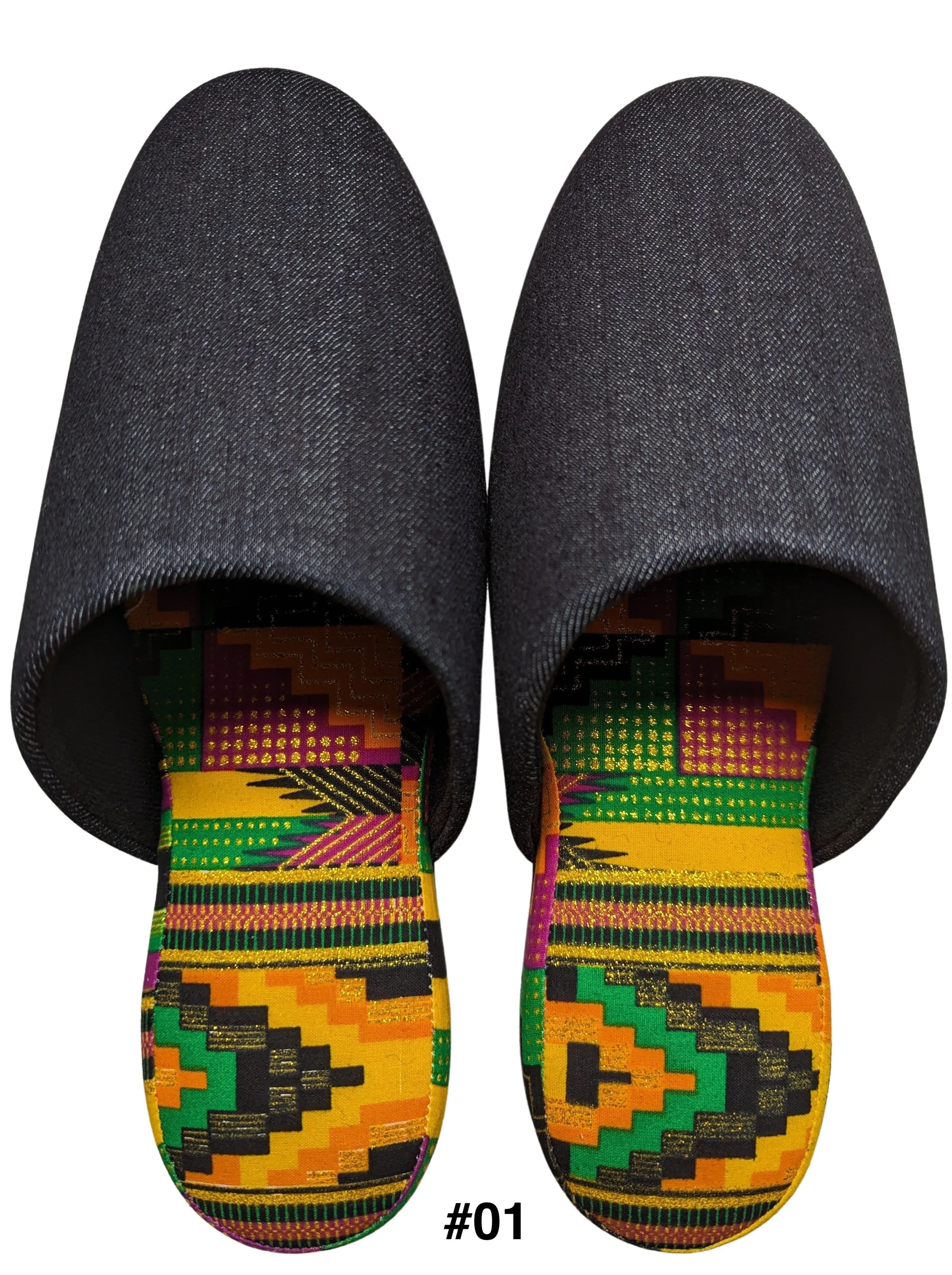 SALE Large | Denim Mix Slippers 2023AW-L04 lamé