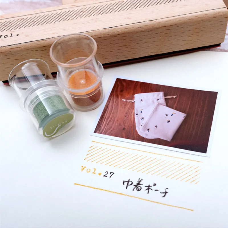 Simple Frame Border Wooden Rubber Stamp