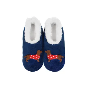 Snoozies! Slippers Spotty Sausage