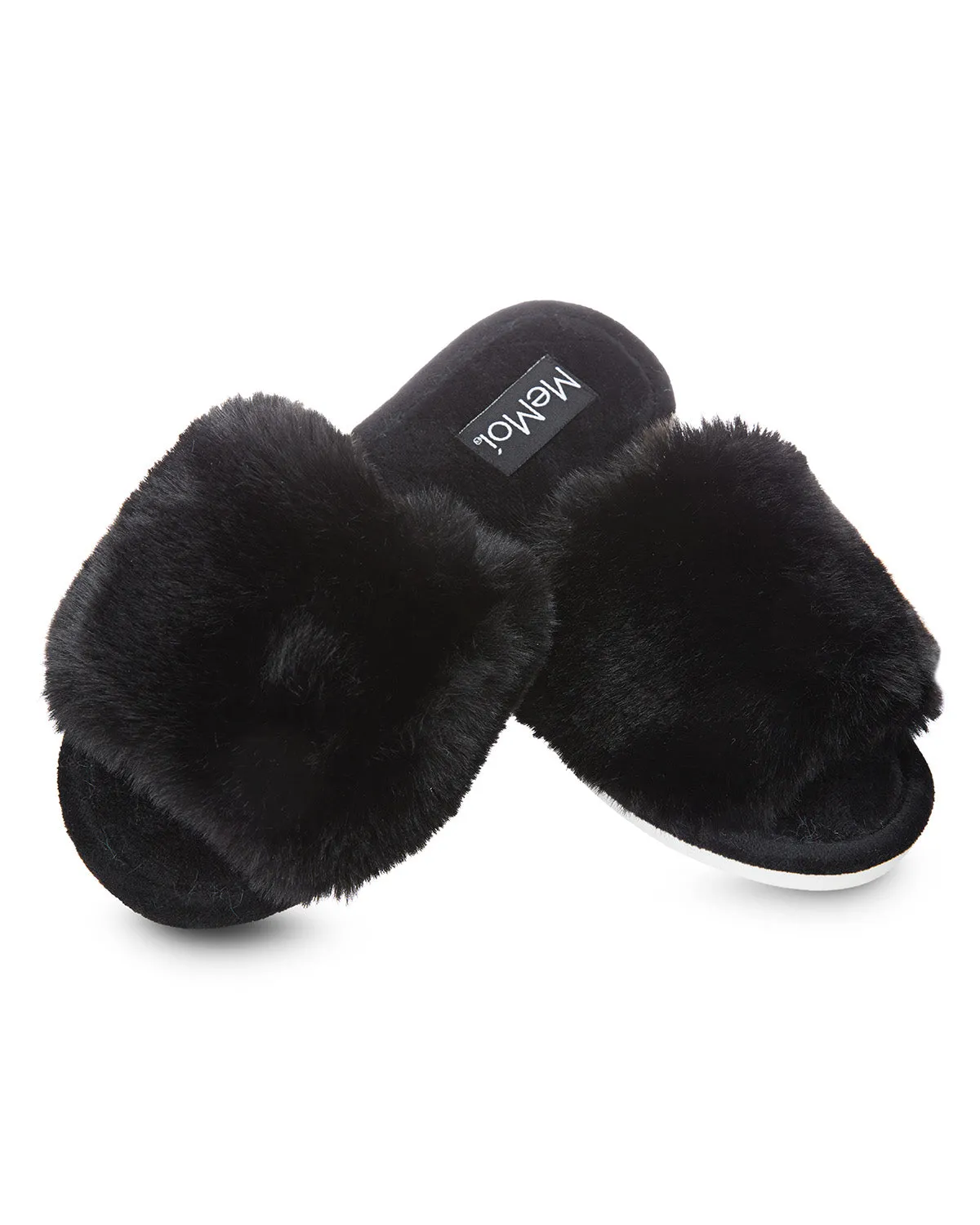 The Bette Plush Open-Toe Slipper