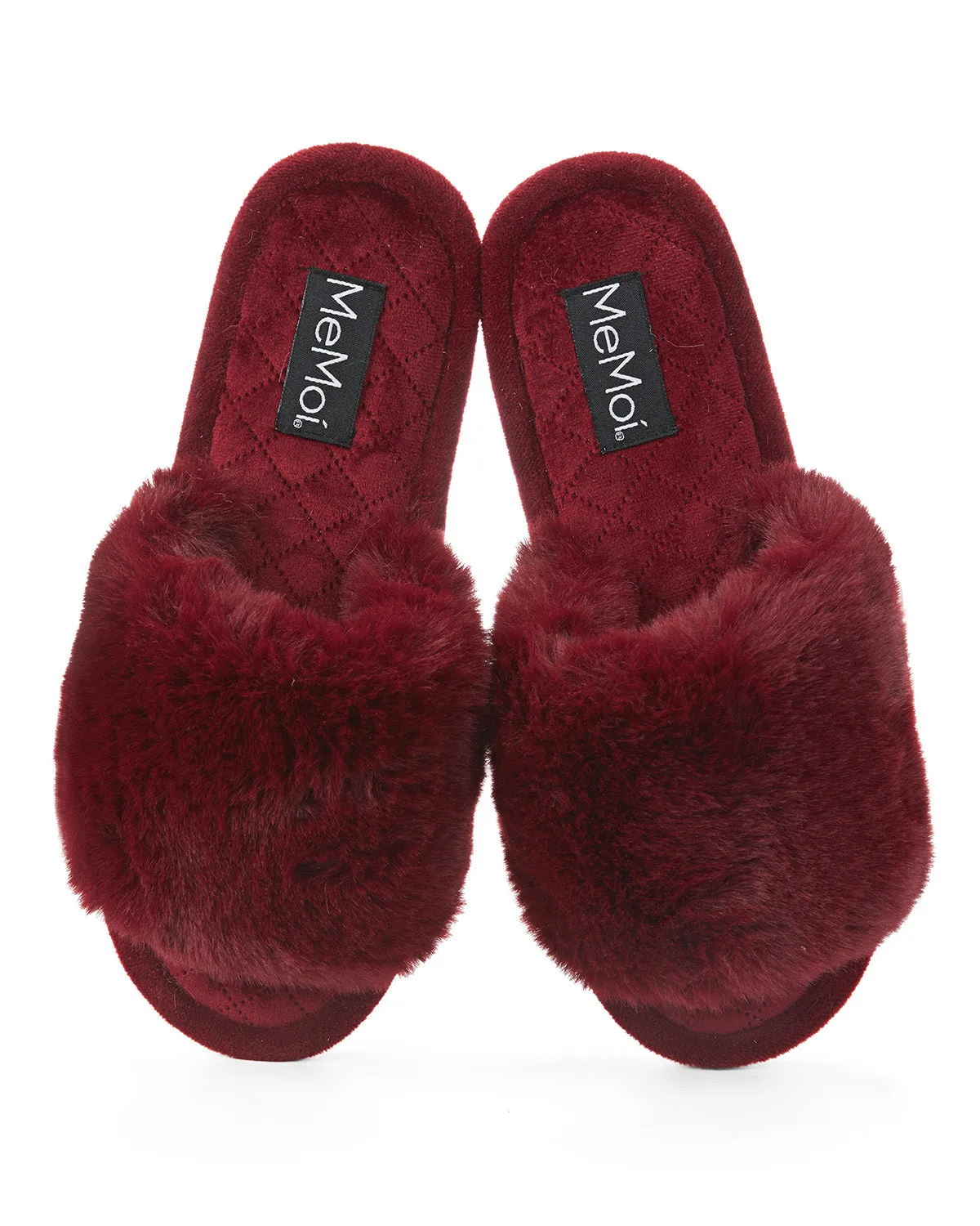 The Bette Plush Open-Toe Slipper