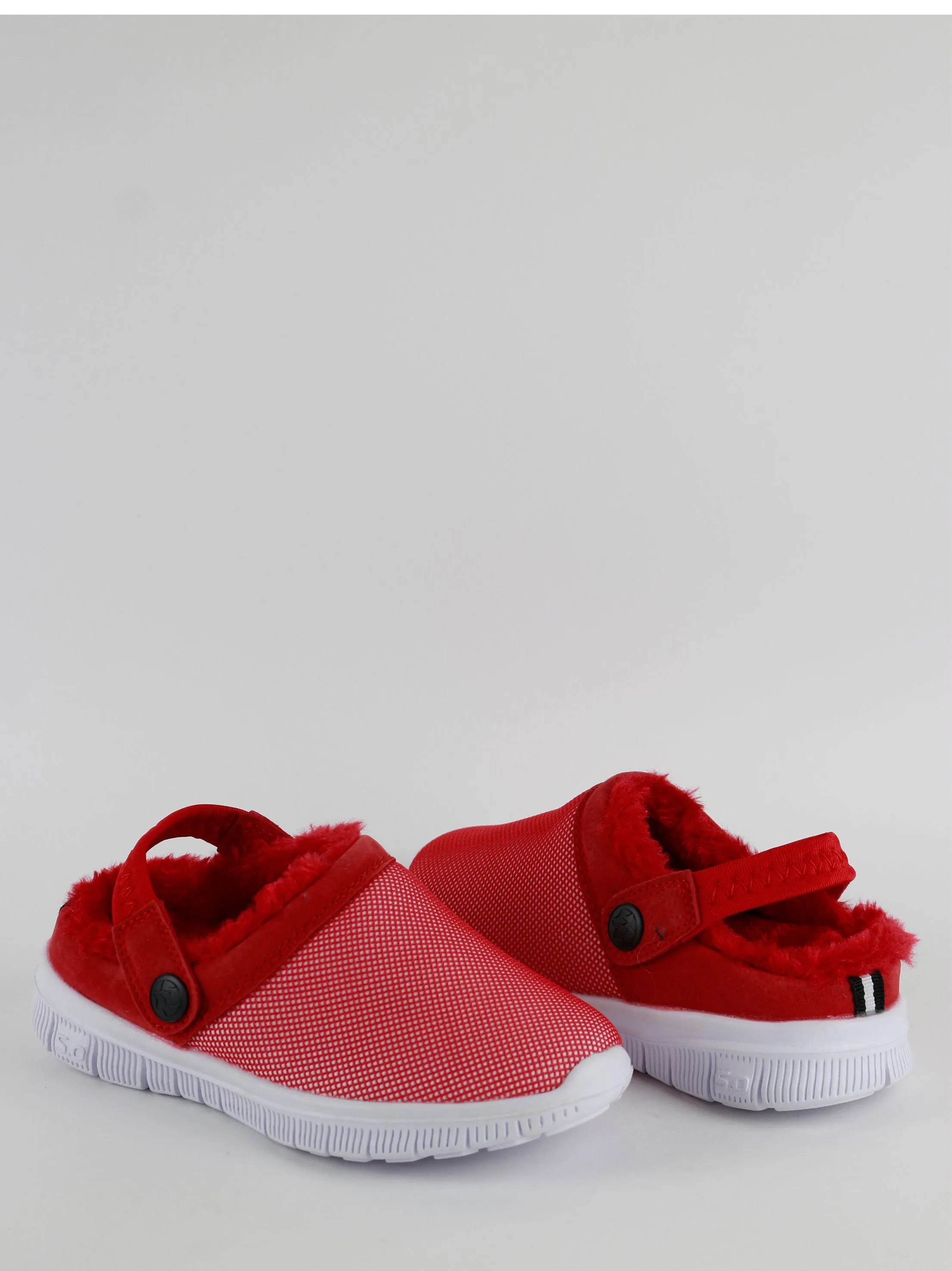 Women's Faux Fur Textured Slippers,Red