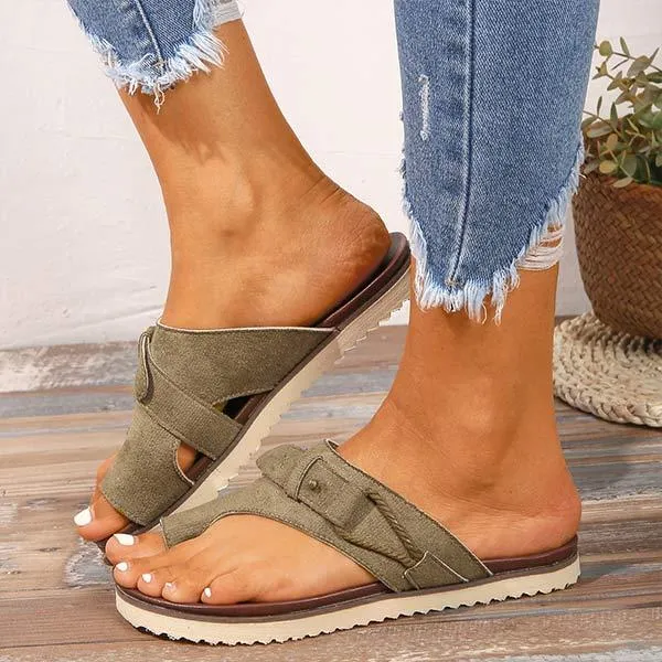 Women's Flat Casual Beach Slippers 92202426C